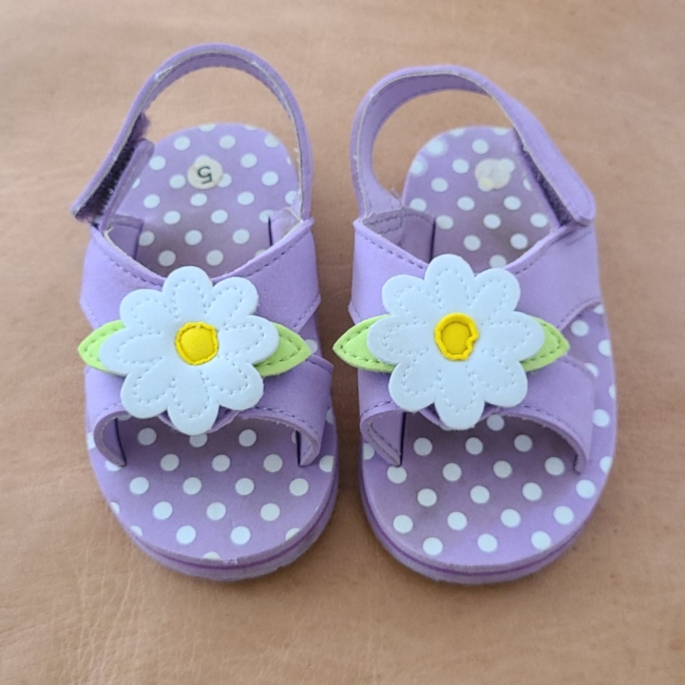 Purple Polka Dot Sandals